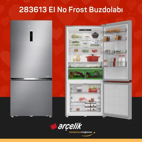 ARÇELİK 283613 EI Alttan Donduruculu Buzdolabı ürün görseli 1