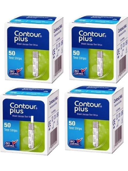 Contour Plus Test Stribi 50'Li X 4 Kutu (SKT:04/2027) ürün görseli 1