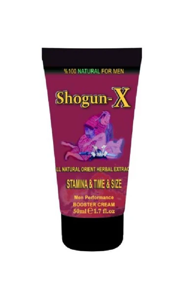 Xlan Shogun-x Extra Cream Erkeklere Özel Sertleşmeye ve Gecikmeye Etkili Krem 50ml ürün görseli 1