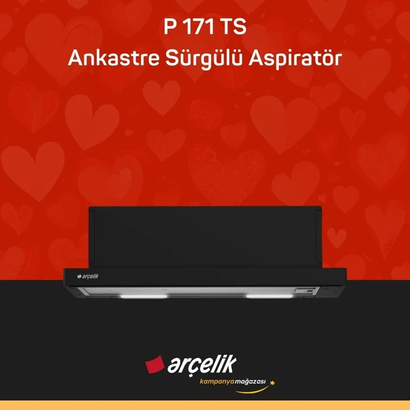 ARÇELİK P 171 TS Ankastre Sürgülü Aspiratör ürün görseli 1
