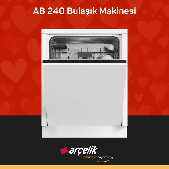 ARÇELİK AB 240 Tam Ankastre Bulaşık Makinesi ürün görseli 1