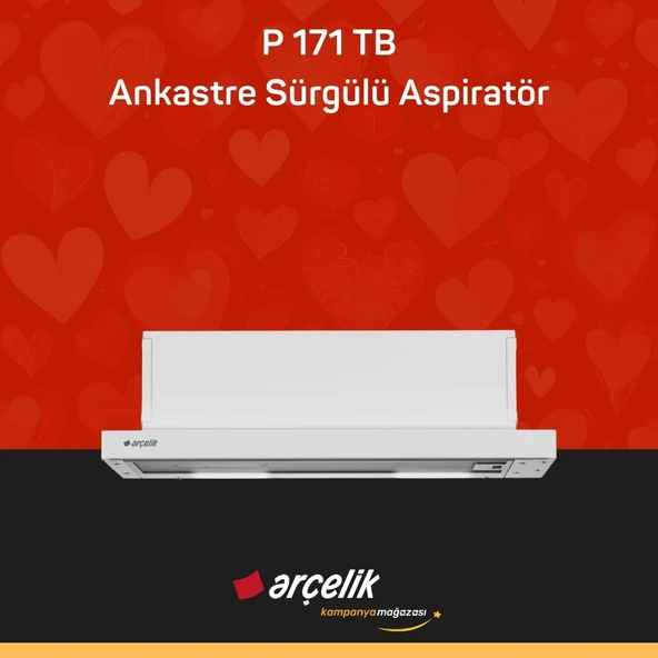 ARÇELİK P 171 TB Ankastre Sürgülü Aspiratör ürün görseli 1