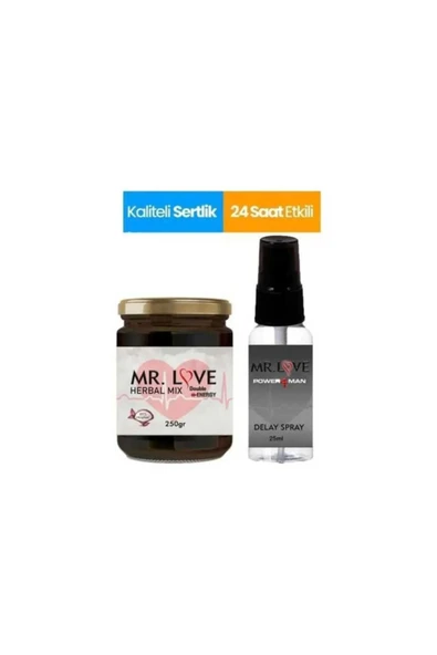 Xlan Mr. Love Erkeklere Özel Doğal Macunu 250 gr & Mr. Love Uzun Süreli Sprey ürün görseli 1