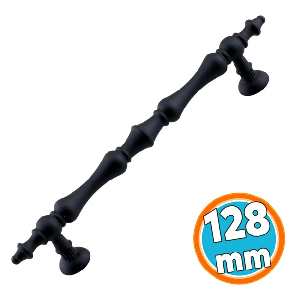Mobilya Çekmece Mutfak Dolabı Dolap Kulpları Kulbu Kulpu Siyah Metal Kulp 128 mm - 12.8 cm ürün görseli 1