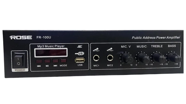 Rose FR-100U - 80 Watt Mixer Amfi ürün görseli 1