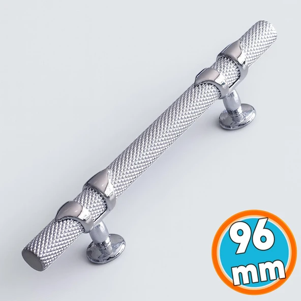 Mobilya Mutfak Çekmece Dolabı Dolap Kulpları Kapak Kulpu Kulbu Metal Kulp 96 mm Krom Renk ürün görseli 1