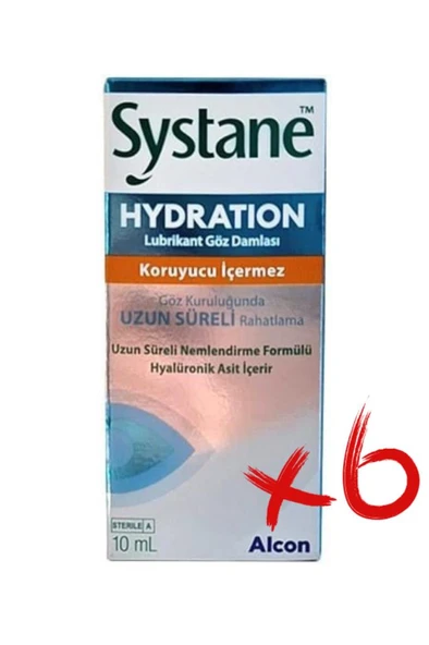 Systane Hydration Göz Damlası 10 Ml 6'Lı PAKET (SKT:08/2027) ürün görseli 1