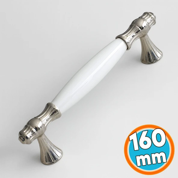 Mobilya Çekmece Dolap Mutfak Kulpları Kulpu Dolabı Kapak Kulbu Gerçek Sedef Kulpu Beyaz 160 Mm ürün görseli 1