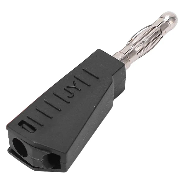 Powermaster IC-238D 4Mm Banana Jack Üçgen Konnektör Siyah ürün görseli 1