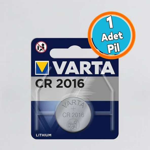 1 Adet Düğme Para Pili CR2016 Anahtar Saat Oyuncak Elektronik Cihaz 3V 80 mAh Blister Lityum Batarya ürün görseli 1