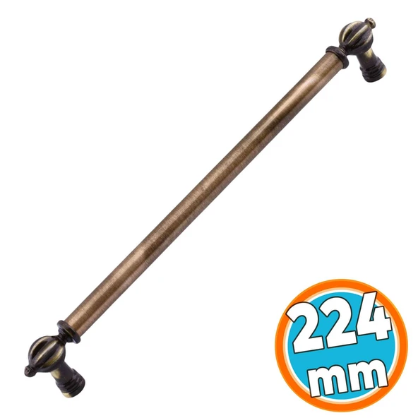 Mobilya Çekmece Mutfak Dolabı Dolap Kulpları Kulb Kulpu Metal Eskitme Antik Sarı Kulp 224 mm ürün görseli 1