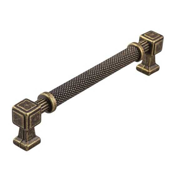 Mobilya Çekmece Mutfak Dolabı Dolap Modern Kapak Kulpları  Antik Sarı Metal Kulp 160 mm ürün görseli 1