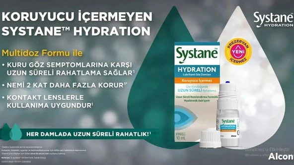 Systane Hydration Göz Damlası 10 Ml (SKT:08/2027) ürün görseli 1