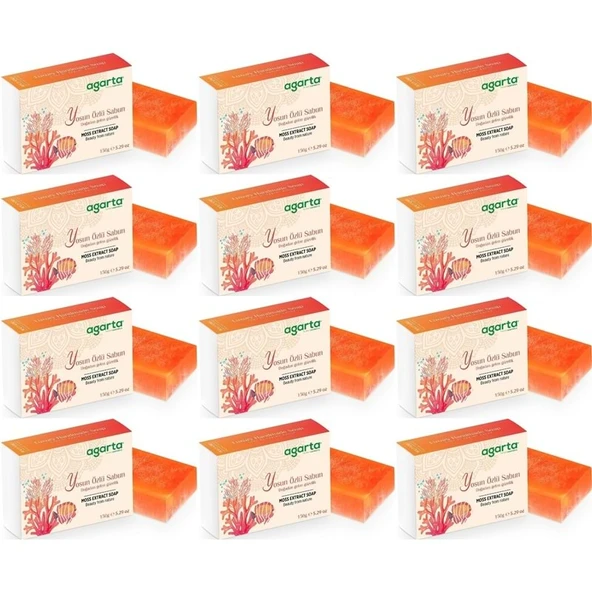 Agarta El Yapımı Doğal Sabun 150GR Yosun Özlü (12 Li Set) ürün görseli 1