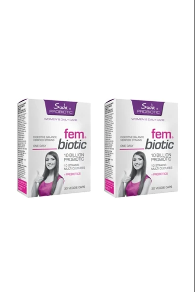 Suda Vitamin For Women Probiotics Fembiotic 30 Kapsül 2 Adet ürün görseli 1