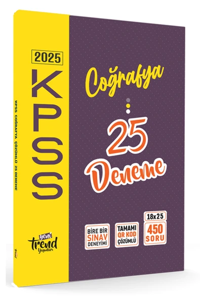2026 Kpss Coğrafya 25'li Çözümlü Deneme ürün görseli 1