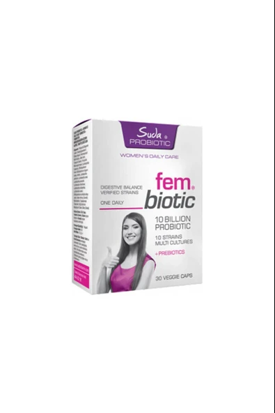 Suda Vitamin For Women Probiotics Fembiotic 30 Kapsül ürün görseli 1