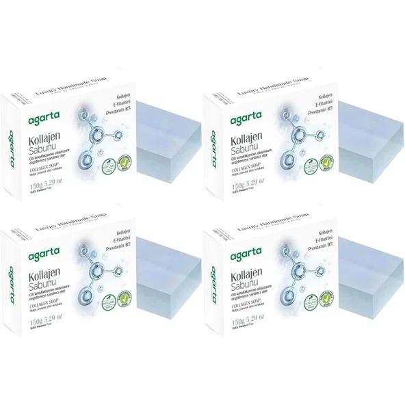Agarta El Yapımı Doğal Sabun 150GR Kollajen (4 Lü Set) ürün görseli 1