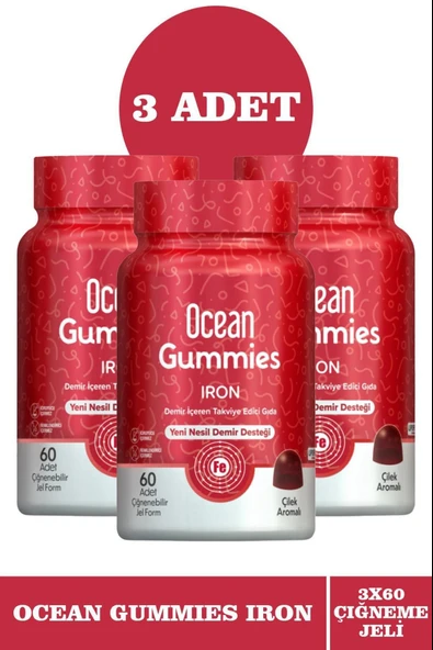 Ocean Gummies Iron 60 Jel Form 3 Adet ürün görseli 1