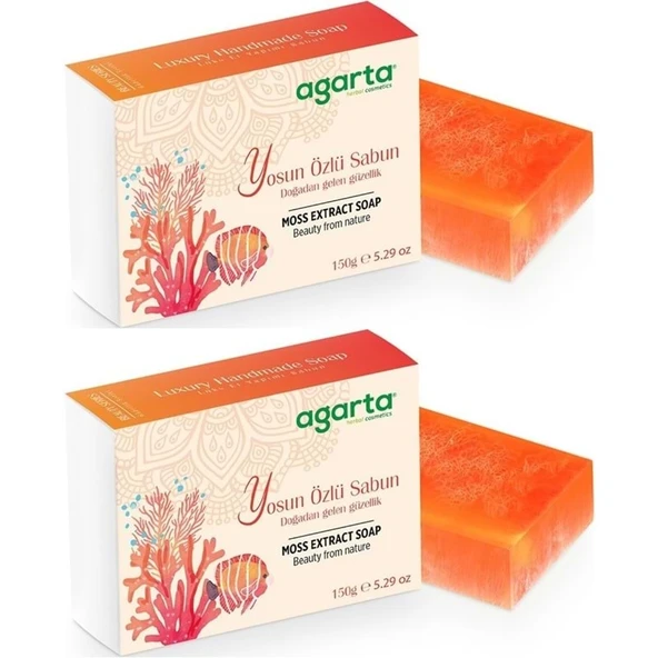 Agarta El Yapımı Doğal Sabun 150GR Yosun Özlü (2 Li Set) ürün görseli 1
