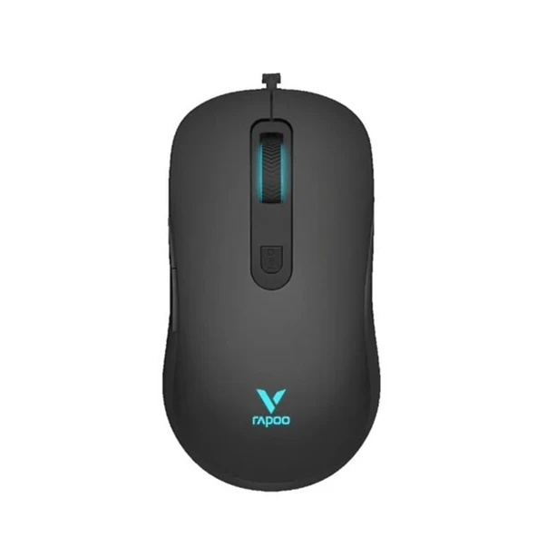 RAPOO V16RGB OPTİK GAMING KABLOLU MOUSE SİYAH ürün görseli 1