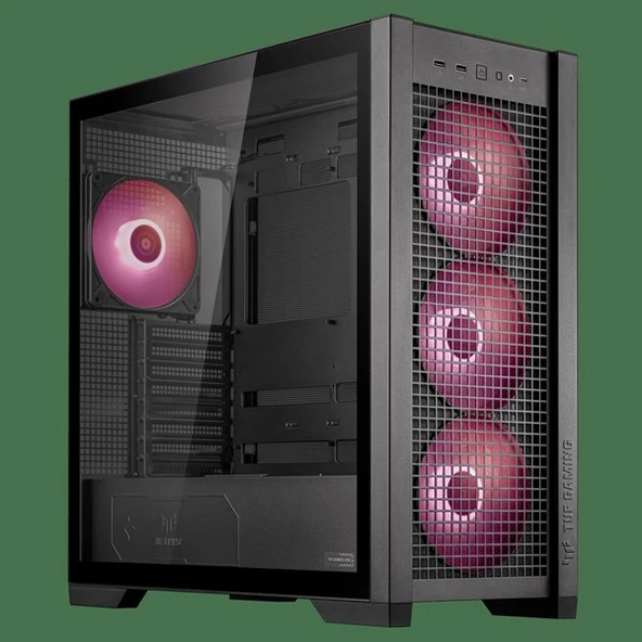 ASUS TUF GAMING GT302 TG GAMING MID-TOWER PC KASASI ürün görseli 1