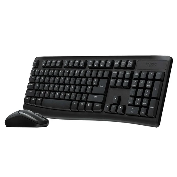 RAPOO X1800 PRO Kablosuz Klavye Mouse Set Siyah - Resim 4