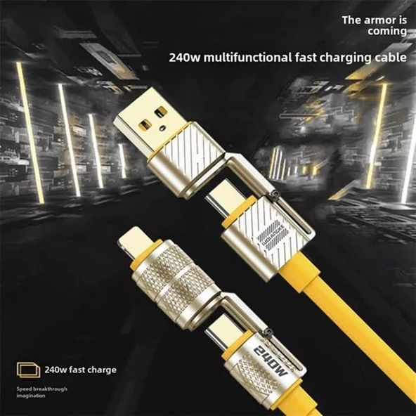 CODEGEN CDG-CNV88 Lightning 1.5 metre Şarj ve Data Kablosu 240W - Resim 7