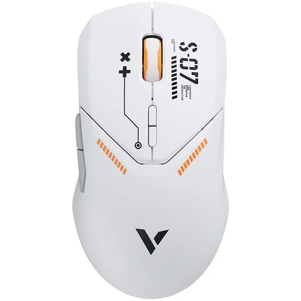 RAPOO VT9PRO 26000dpi Kablosuz Gaming Mouse White Orange ürün görseli 1