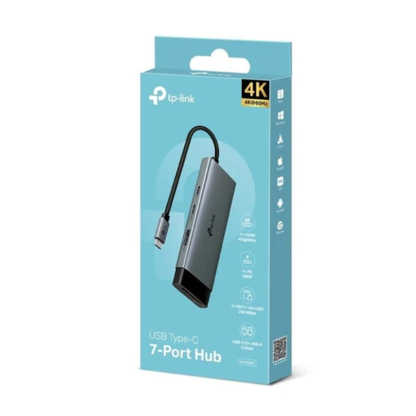 TP-LINK 7port UH7020C TYPEC 7in1 DOCK - Resim 9