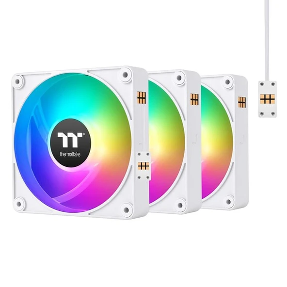 THERMALTAKE CT140 EX Reserve Beyaz CL-F195-PL14SW-A ARGB Manyetik Modüler Fan Kiti 3-lü paket ürün görseli 1