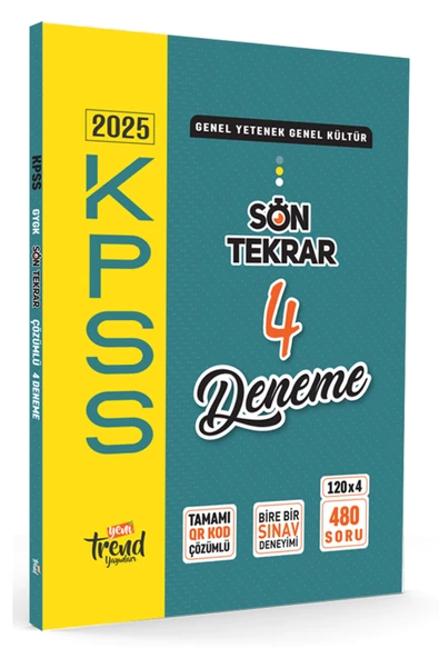 2026 Kpss Lisans, Ön Lisans, Ortaöğretim Gygk 4 Lü Deneme Tamamı Çözümlü ürün görseli 1