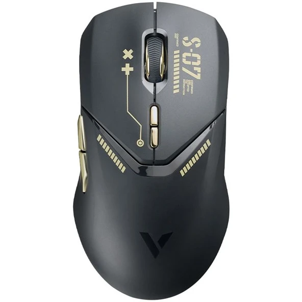 RAPOO VT9PRO 26000dpi Kablosuz Gaming Mouse Black Golden ürün görseli 1