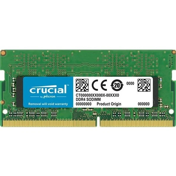 CRUCIAL 8GB DDR4 3200MHZ CL22 NOTEBOOK RAM VALUE CT8G4SFS832A ürün görseli 1