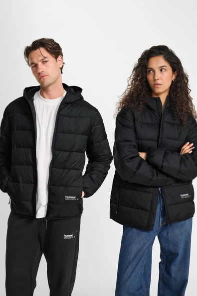 Hummel Lightweight Puffer Jacket Unisex Siyah Mont 230393-2001 ürün görseli 1