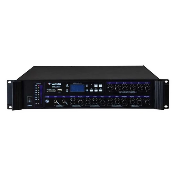 WESTA WM-2350U 6-bölgeli 100V-350w Mixer Amfi ürün görseli 1