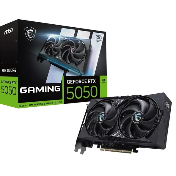MSI RTX5050 8GB GAMING OC GDDR6 128bit HDMI DP PCIe 5.0 ürün görseli 1
