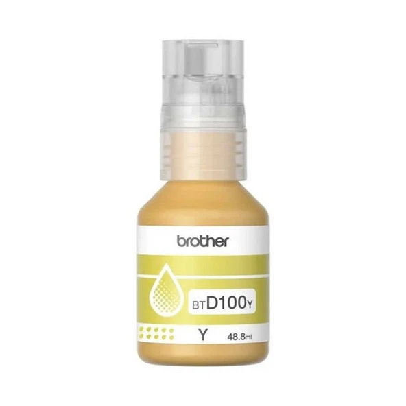BROTHER BTD100Y 5000 Sayfa Sıvı Sarı Kartus ürün görseli 1