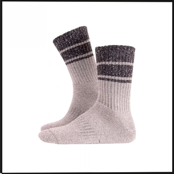 Uyguna-Yakala Anti-Blister-Termal Çorap - Gri-S47-G ürün görseli 1