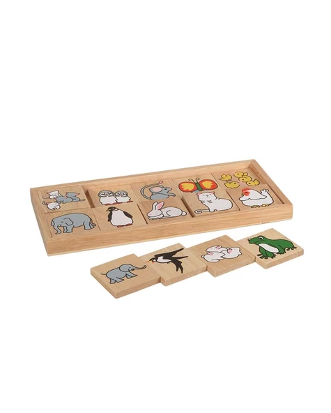 DOMİNO HAYVANLAR VE YAVRULARI PUZZLE ürün görseli 1