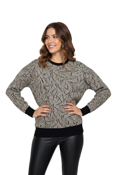Kadın Yumoş Sıfıryaka Sweatshirt BGL-ST05147 ürün görseli 1