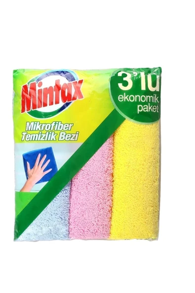 Mintax Mikrofiber Temizlik Bezi 3'lü ürün görseli 1