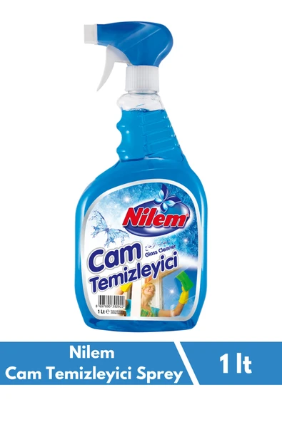 Nilem Cam Temizleyici Sprey Mavi - 1 Lt ürün görseli 1