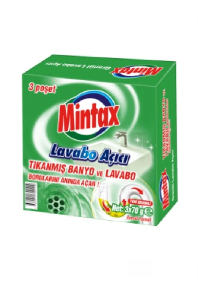 Mintax Lavabo Açıcı 3x70 Gr ürün görseli 1