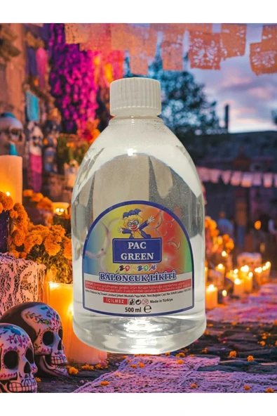 pac green8 Bombom Baloncuk Sıvısı Köpük Likidi Köpük Tabancası Baloncuk Likiti 1 Adet 500 ml ürün görseli 1