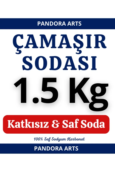 Pandora Arts Çamaşır Sodası , Sodyum Karbonat Sodium Carbonate 1.5 Kg ürün görseli 1