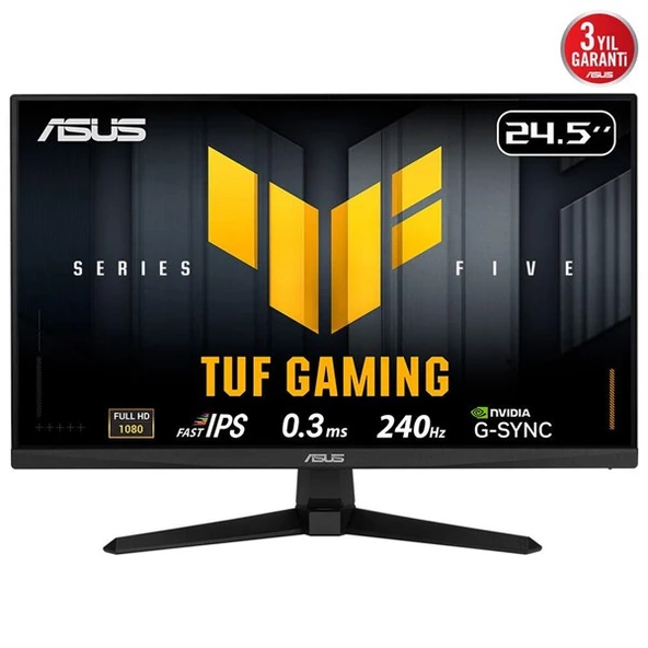 ASUS 24.5" FAST IPS TUF GAMING VG259QM5A 0.3MS 240hz HDMI-DP Gaming Monitör (1920 X 1080) ürün görseli 1