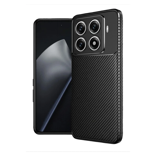 Gpack Xiaomi 15T Pro uyumlu Kılıf Negro Karbon Görünümlü Silikon ürün görseli 1