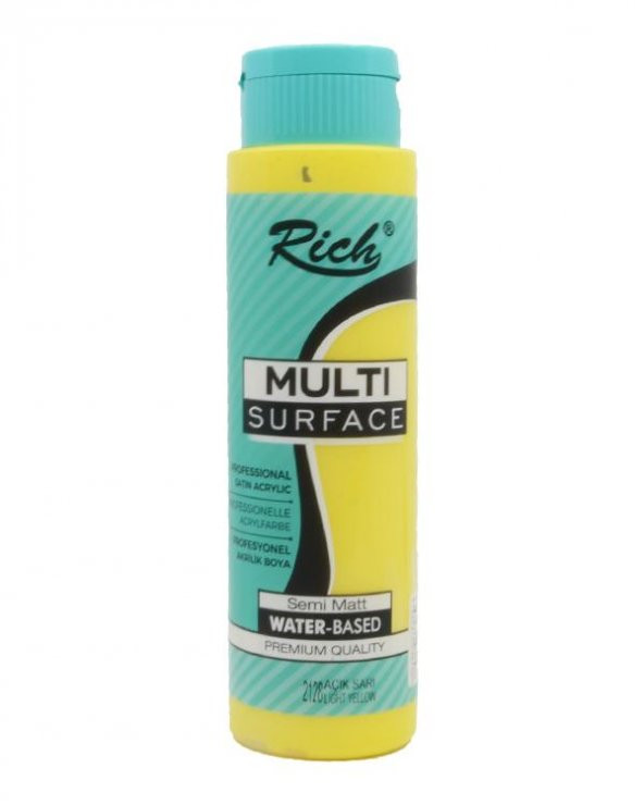 Rich Multı Surface Akrilik Boya 500 cc Açık Sarı ürün görseli 1