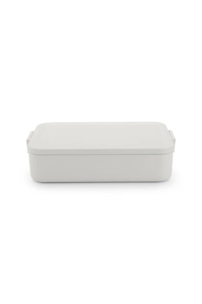 Brabantia 004-01-MAKE TAKE LIGHT GREY PLASTİK BÜYÜK BOY YEMEK TAŞIMA KABI 2L ürün görseli 1